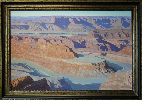 Dead Horse Point, Frank Ray Huff, 48” x 72,” oil on  canvas, 2010