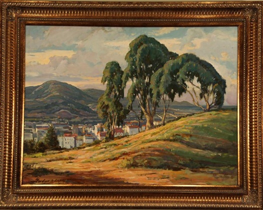 View from the Hill, Gordon Cope, 36” x 42,” oil on board, 1954