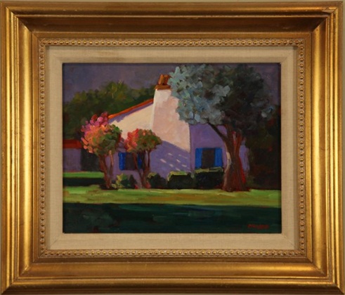 Cottage, Tom Mulder, 10” x 14,” oil on canvas